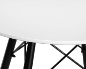 Стол обеденный DOBRIN CHELSEA`80 BLACK, столешница белая, основание черное в Урае - uray.ok-mebel.com | фото 5