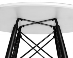 Стол обеденный DOBRIN CHELSEA`80 BLACK, столешница белая, основание черное в Урае - uray.ok-mebel.com | фото 7