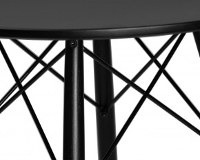 Стол обеденный DOBRIN CHELSEA`80 BLACK, столешница черная, основание черное в Урае - uray.ok-mebel.com | фото 7