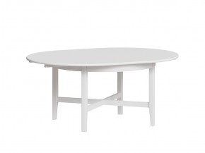 Стол обеденный Кантри раскладной, массив сосны, цвет белый в Урае - uray.ok-mebel.com | фото 2
