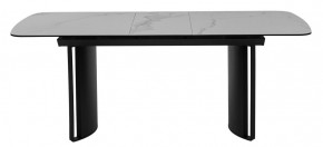 Стол RASMUS 160 TL-45 Белый мрамор, испанская керамика / черный каркас, ®DISAUR в Урае - uray.ok-mebel.com | фото 10