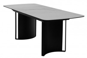 Стол RASMUS 160 TL-45 Белый мрамор, испанская керамика / черный каркас, ®DISAUR в Урае - uray.ok-mebel.com | фото 4
