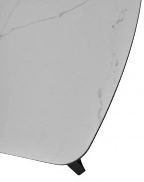 Стол RASMUS 160 TL-45 Белый мрамор, испанская керамика / черный каркас, ®DISAUR в Урае - uray.ok-mebel.com | фото 6
