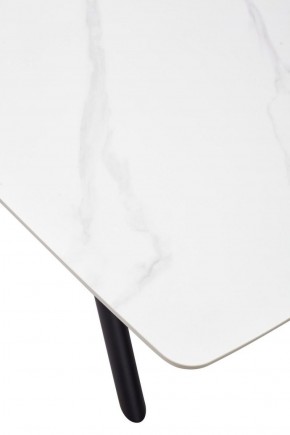 Стол RIVOLI 140 MATT WHITE MARBLE SOLID CERAMIC / BLACK, ®DISAUR в Урае - uray.ok-mebel.com | фото 9