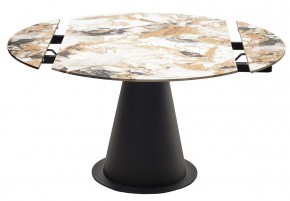 Стол TERAMO 135 GLOSS GRAND JADE SOLID CERAMIC, керамика, поворотн.механизм / Черный каркас, ®DISAUR в Урае - uray.ok-mebel.com | фото 14