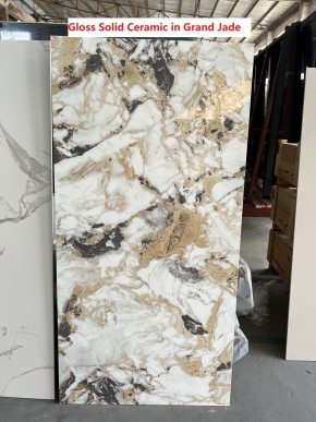 Стол TERAMO 135 GLOSS GRAND JADE SOLID CERAMIC, керамика, поворотн.механизм / Черный каркас, ®DISAUR в Урае - uray.ok-mebel.com | фото 7