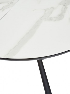 Стол VOLAND BIANCO TL-45 испанская керамика/ BLACK "белый мрамор" М-City в Урае - uray.ok-mebel.com | фото 2