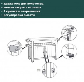 Столик для барбекю 207 Л (Unity XL 207L) в Урае - uray.ok-mebel.com | фото 8