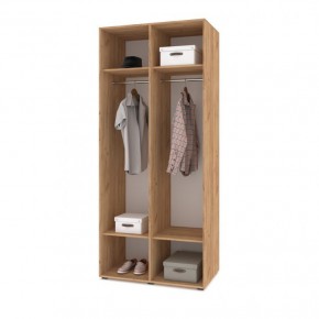 СТОУН С21 Шкаф 2-х створчатый (дуб золотой/графит) в Урае - uray.ok-mebel.com | фото 3