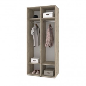 СТОУН С21 Шкаф 2-х створчатый (серый дуб/белый) в Урае - uray.ok-mebel.com | фото 3