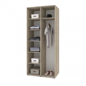 СТОУН С22 Шкаф 2-х створчатый (серый дуб/белый) в Урае - uray.ok-mebel.com | фото 3