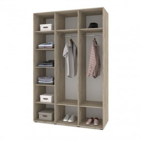 СТОУН С31 Шкаф 3-х створчатый (серый дуб/белый) в Урае - uray.ok-mebel.com | фото 3