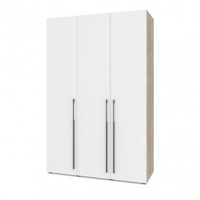 СТОУН С32 Шкаф 3-х створчатый (серый дуб/белый) в Урае - uray.ok-mebel.com | фото