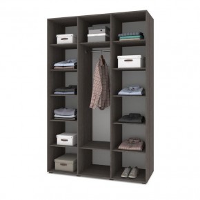 СТОУН С32 Шкаф 3-х створчатый (золотой дуб/графит) в Урае - uray.ok-mebel.com | фото 3