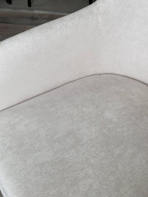 Стул АЛИСТЕР, цвет RAIN 1 молочный велюр / черный каркас М-City в Урае - uray.ok-mebel.com | фото 5