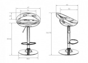 Стул барный DOBRIN DISCO LM-1010 (белый) в Урае - uray.ok-mebel.com | фото 2