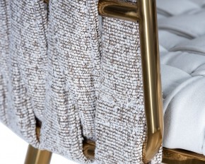 Стул барный DOBRIN EMMA GOLD, белый PU (T-01), белая ткань (F-49) в Урае - uray.ok-mebel.com | фото 7