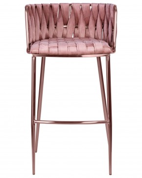 Стул барный DOBRIN EMMA ROSE GOLD, розовый велюр (VF-10) в Урае - uray.ok-mebel.com | фото 6