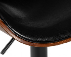 Стул барный DOBRIN KARTER BLACK, коричневый орех дерево (BWW), черный PU в Урае - uray.ok-mebel.com | фото 8