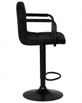 Стул барный DOBRIN KRUGER ARM BLACK, черный вельвет (LAR-E2041-52) в Урае - uray.ok-mebel.com | фото 3