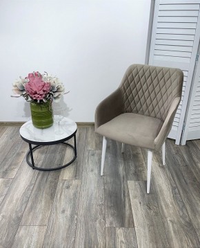 Стул BRANDY-X ЛАТТЕ #25 / белый каркас, велюр М-City в Урае - uray.ok-mebel.com | фото 2