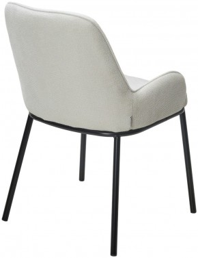 Стул BRIO CATO-01 Белый, фактурная ткань / черный каркас, ®DISAUR в Урае - uray.ok-mebel.com | фото 5