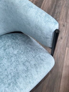 Стул ДИЛЛ, цвет RAIN 7 бриз, велюр / черный каркас М-City в Урае - uray.ok-mebel.com | фото 7
