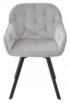 Стул GALE 360 град. поворот. BLUVEL-03 LIGHT GREY, велюр/ черный каркас, М-City в Урае - uray.ok-mebel.com | фото 3