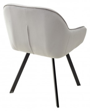 Стул GALE 360 град. поворот. BLUVEL-03 LIGHT GREY, велюр/ черный каркас, М-City в Урае - uray.ok-mebel.com | фото 4