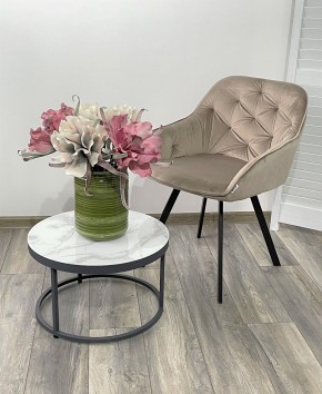 Стул GALE 360 град. поворот. BLUVEL-40 BEIGE, велюр/ черный каркас, М-City в Урае - uray.ok-mebel.com | фото 2