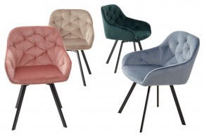 Стул GALE 360 град. поворот. BLUVEL-40 BEIGE, велюр/ черный каркас, М-City в Урае - uray.ok-mebel.com | фото 3