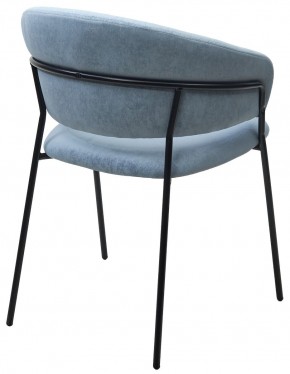 Стул ГЕММА, цвет RAIN 13 blue, велюр / черный каркас М-City в Урае - uray.ok-mebel.com | фото 9