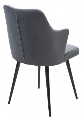 Стул HERMAN 360 град. BM-3 ТЕМНО-СЕРЫЙ, велюр / черный каркас М-City в Урае - uray.ok-mebel.com | фото 4