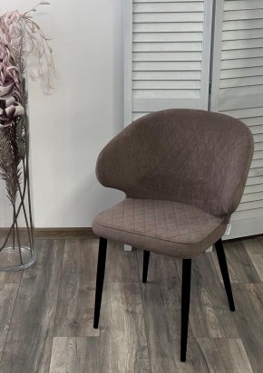 Стул ХИЛТОН, цвет B5 Капучино, велюр / черный каркас М-City в Урае - uray.ok-mebel.com | фото 5