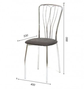 Стул Лилия А1.05-01 (Стандарт) хром/кожзам (4 шт.) в Урае - uray.ok-mebel.com | фото 3
