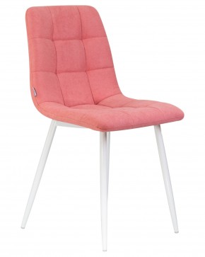 Стул обеденный DOBRIN ALEX, белые ножки, розовая ткань (UF860-05B) в Урае - uray.ok-mebel.com | фото 2