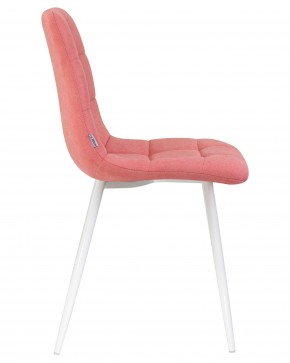Стул обеденный DOBRIN ALEX, белые ножки, розовая ткань (UF860-05B) в Урае - uray.ok-mebel.com | фото 3