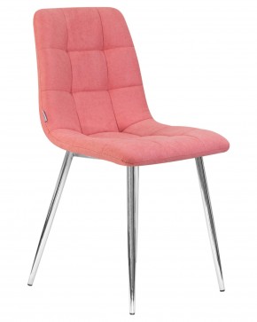 Стул обеденный DOBRIN ALEX, хром ножки, розовая ткань (UF860-05B) в Урае - uray.ok-mebel.com | фото 2