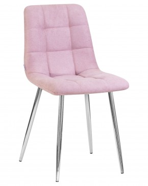 Стул обеденный DOBRIN ALEX, хром ножки, сиреневая ткань (UF860-04B) в Урае - uray.ok-mebel.com | фото
