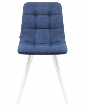 Стул обеденный DOBRIN ALEX SQUARE, белые ножки, синяя ткань (UF860-14B) в Урае - uray.ok-mebel.com | фото 5