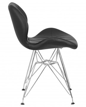 Стул обеденный DOBRIN BUTTERFLY CHROME, ножки хром, цвет чёрный в Урае - uray.ok-mebel.com | фото 3