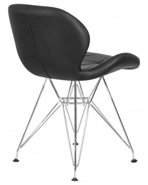 Стул обеденный DOBRIN BUTTERFLY CHROME, ножки хром, цвет чёрный в Урае - uray.ok-mebel.com | фото 4