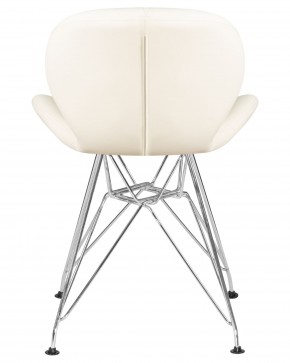 Стул обеденный DOBRIN BUTTERFLY CHROME, ножки хром, цвет кремовый в Урае - uray.ok-mebel.com | фото 5