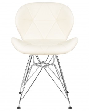 Стул обеденный DOBRIN BUTTERFLY CHROME, ножки хром, цвет кремовый в Урае - uray.ok-mebel.com | фото 6