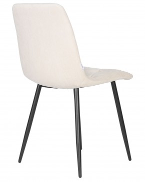 Стул обеденный DOBRIN CHILLY ROMBO, Бежевый Simple 44, основание черный в Урае - uray.ok-mebel.com | фото 4