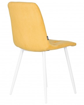 Стул обеденный DOBRIN CHILLY ROMBO, Горчичный Simple 15, основание белый в Урае - uray.ok-mebel.com | фото 4