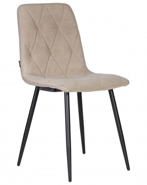 Стул обеденный DOBRIN CHILLY ROMBO, Капучино Simple 05, основание черное в Урае - uray.ok-mebel.com | фото