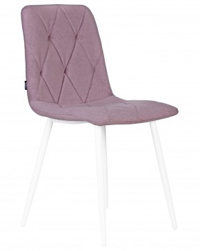 Стул обеденный DOBRIN CHILLY ROMBO, Лавандовый Simple 48, основание белый в Урае - uray.ok-mebel.com | фото 2