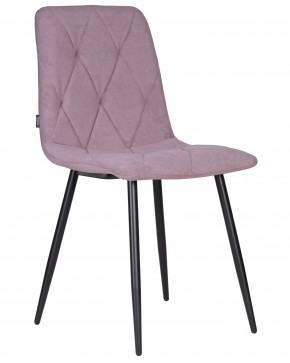 Стул обеденный DOBRIN CHILLY ROMBO, Лавандовый Simple 48, основание черное в Урае - uray.ok-mebel.com | фото
