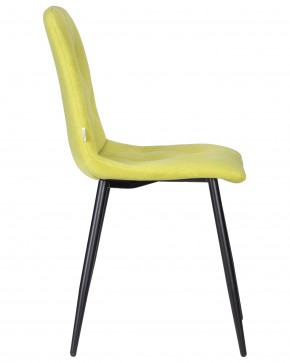 Стул обеденный DOBRIN CHILLY ROMBO, Лайм Simple 14, основание черное в Урае - uray.ok-mebel.com | фото 3
